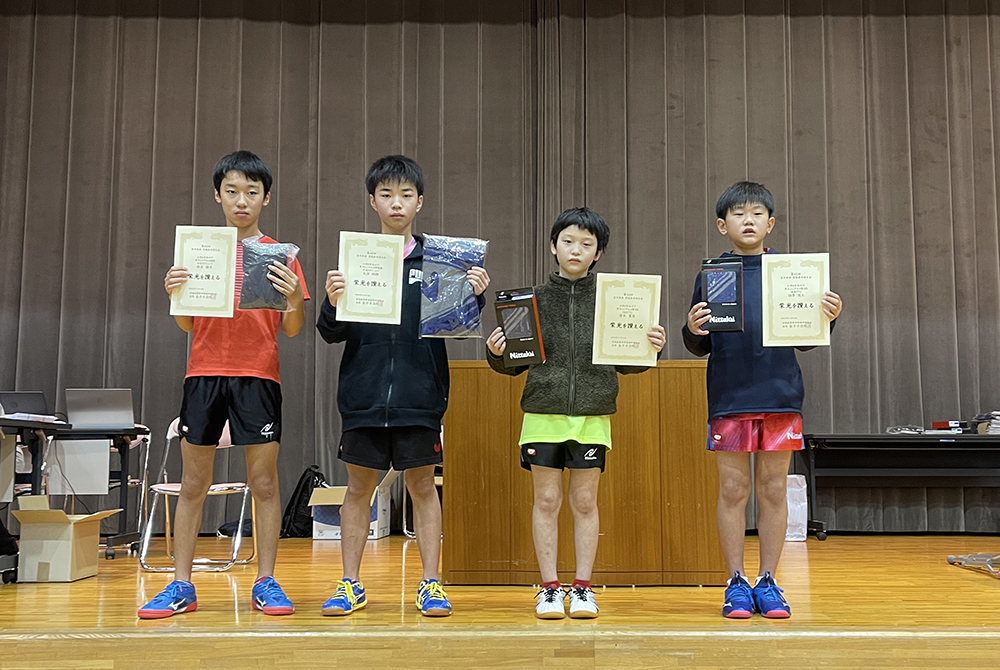 小学６年生以下男子入賞者